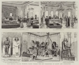Le Palais-Musée de Ghizeh, Le Caire, où sont conservés les trésors d